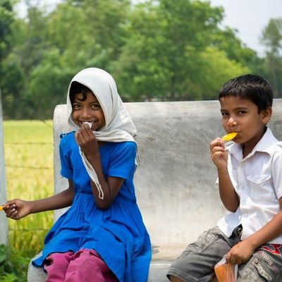 Children receiving nutritious meals